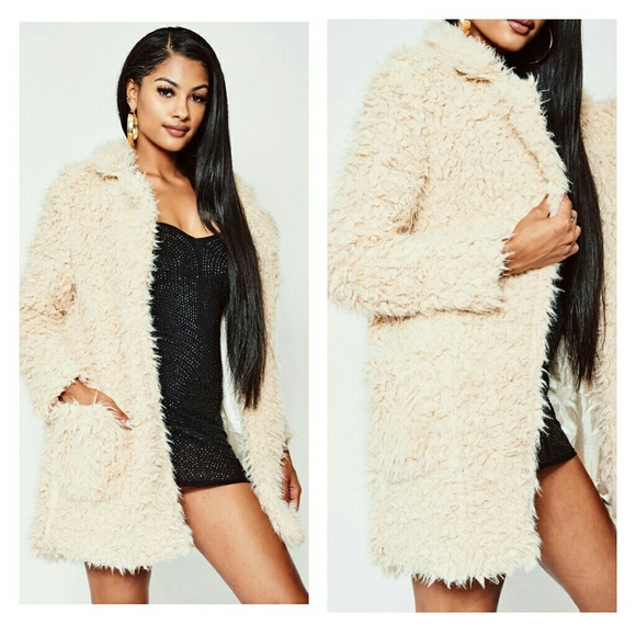 🆕 Daphne shaggy faux fur coat - Picture 4 of 7